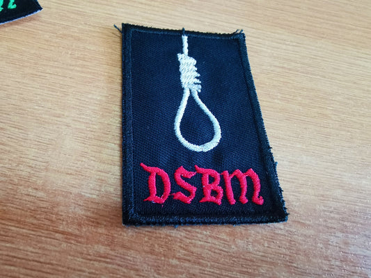 Depressive Black Metal Embroidered Patch Red