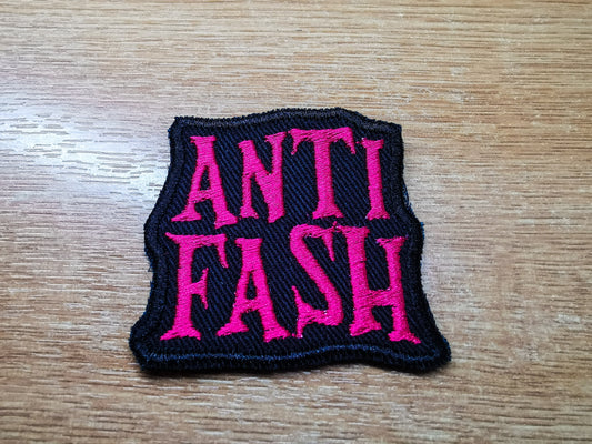 Anti Fash Antifacist Embroidered Patch Politics Punk