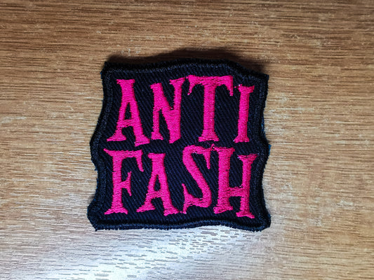 Anti Fash Antifacist Embroidered Patch Politics Punk