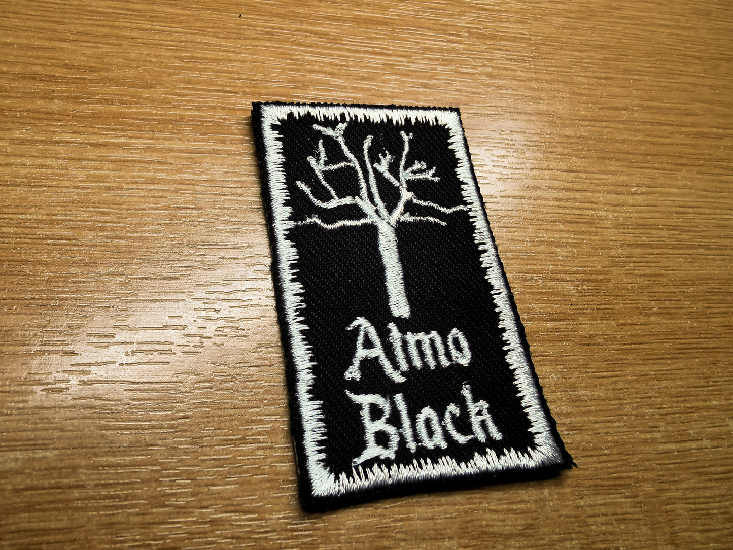 Atmospheric Black Metal Embroidered Patch Trees