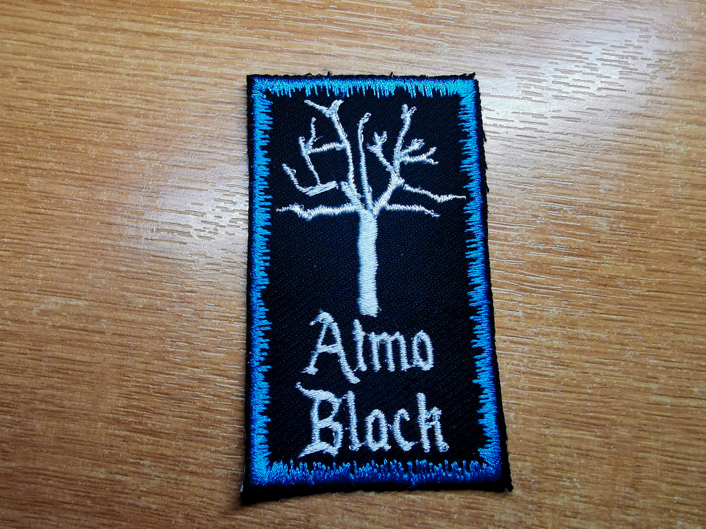 Atmospheric Black Metal Embroidered Patch Trees