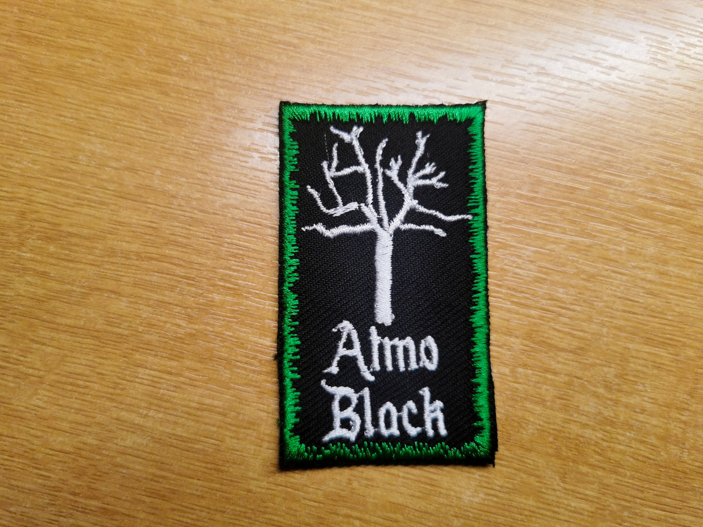 Atmospheric Black Metal Embroidered Patch Trees