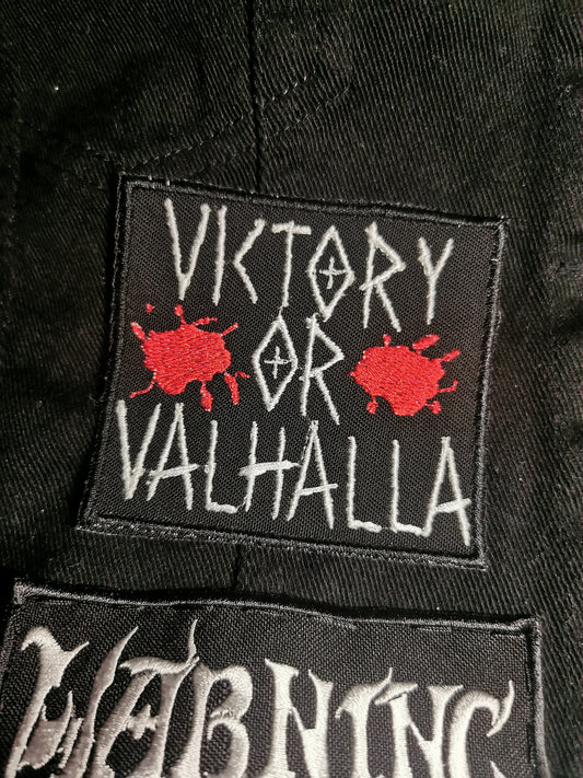 Victory or Valhalla Embroidered Patch