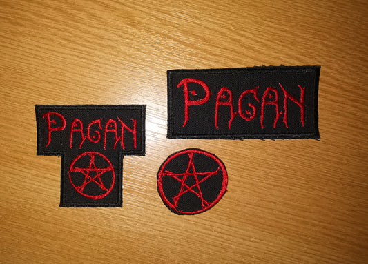 Pagan and Pentagram Embroidered Patch