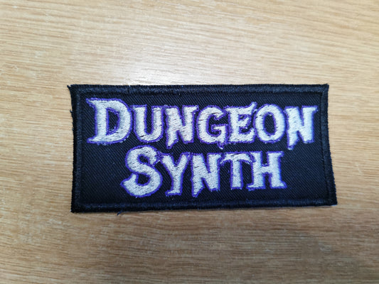 Dungeon Synth Embroidered Patch Purple & Silver