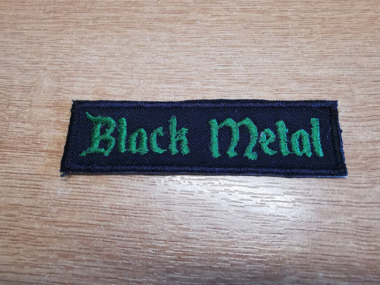 Black Metal Patch Small Green Embroidered Applique Mayhem Summoning Immortal