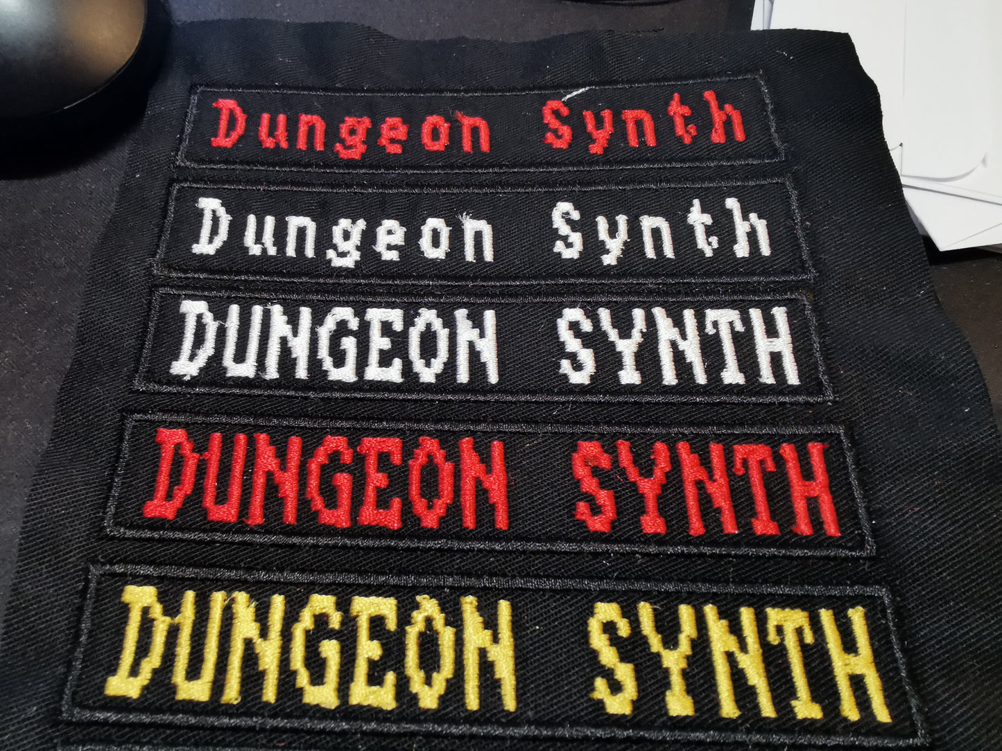 Dungeon Synth Embroidered Patch 8-Bit Retro Style