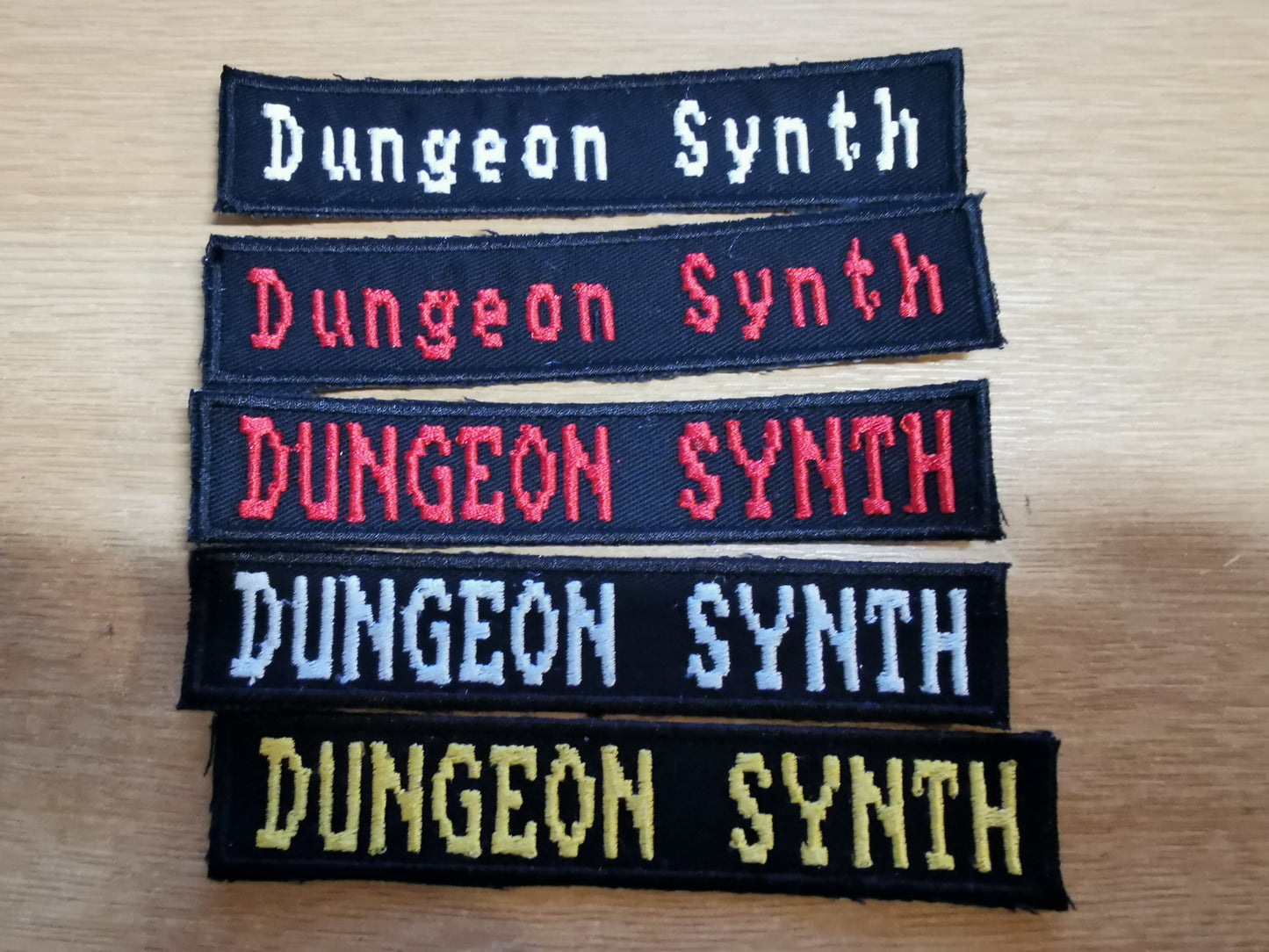 Dungeon Synth Embroidered Patch 8-Bit Retro Style
