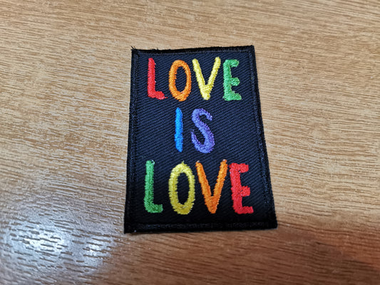 Love is Love Embroidered Patch Rainbow LGBTQ+ Patches