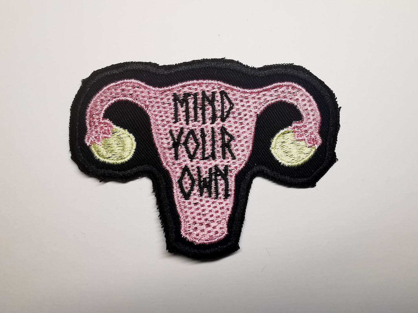 Mind Your Own Uterus Embroidered Patch
