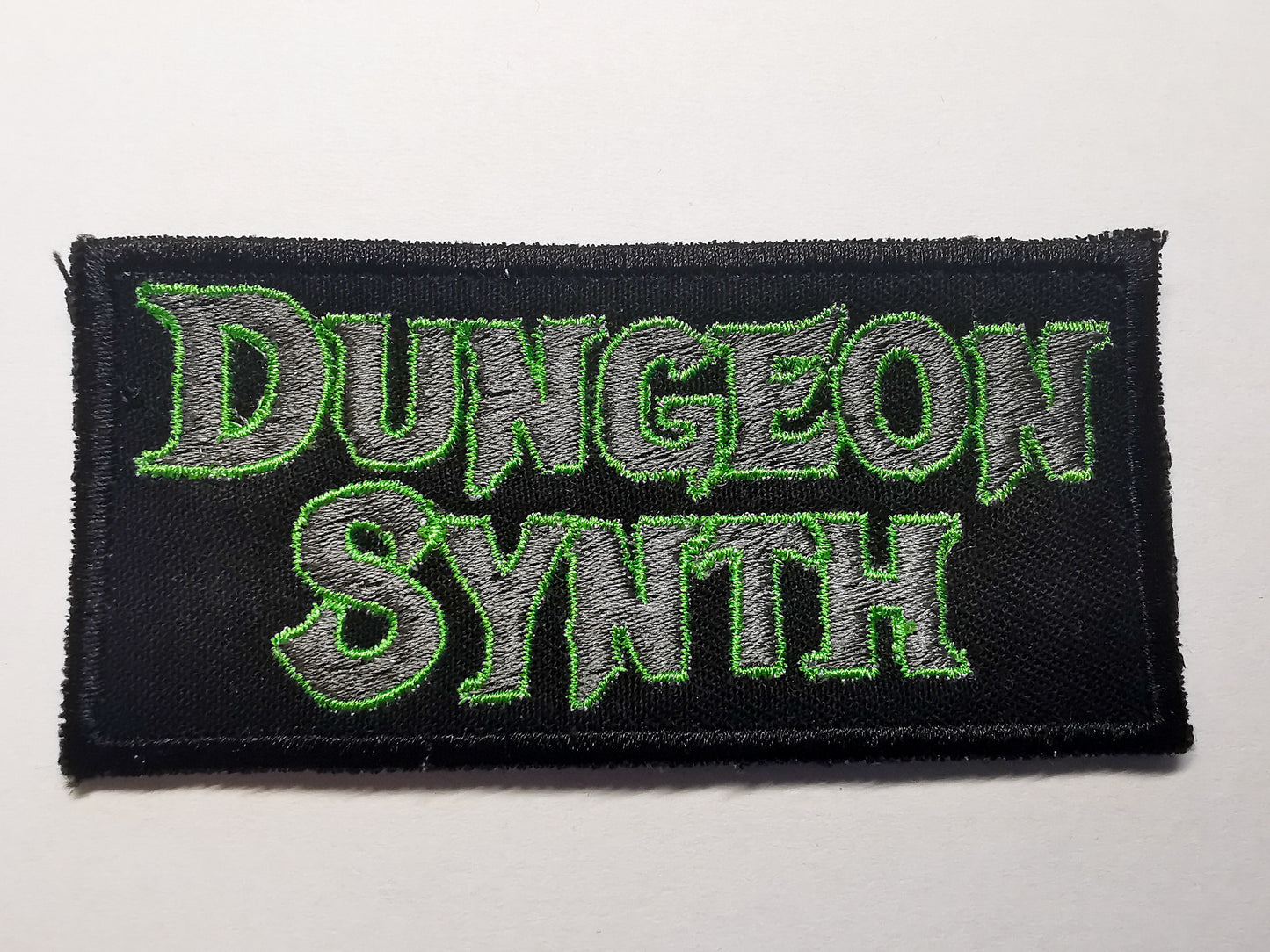 Dungeon Synth Embroidered Patch Green & Pewter