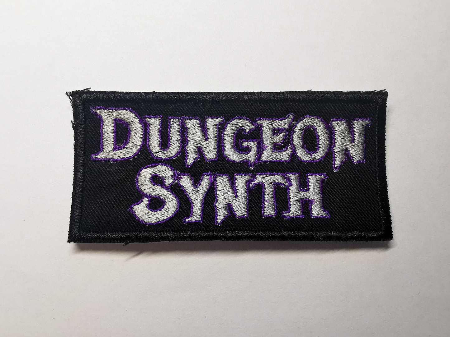 Dungeon Synth Embroidered Patch Purple & Silver