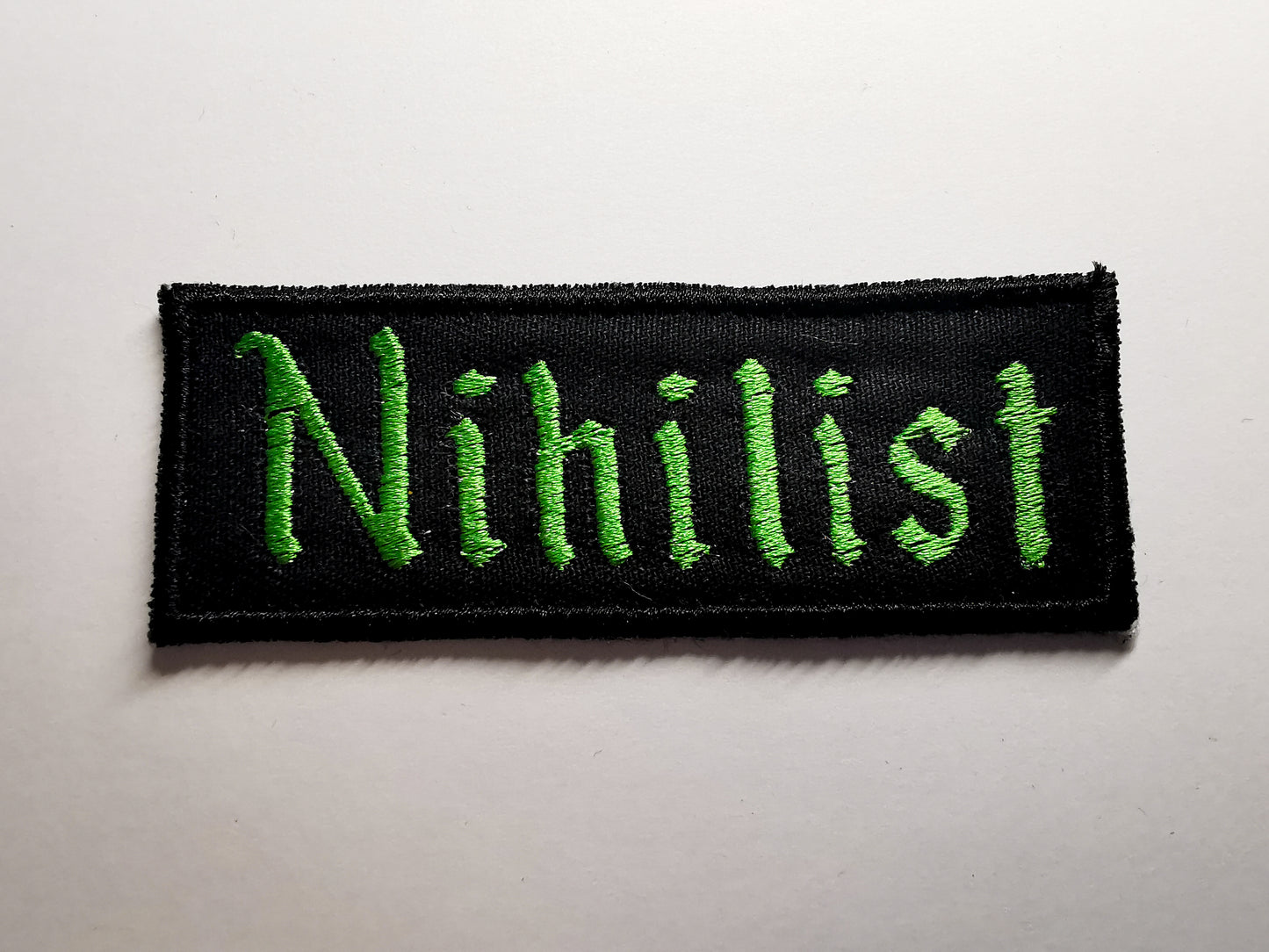 Nihilist Embroidered Patch Emerald Green