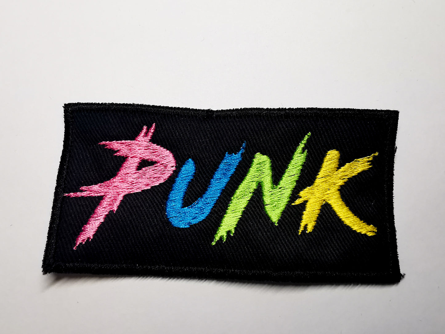Colourful Punk Embroidered Patch Bright Vibrant