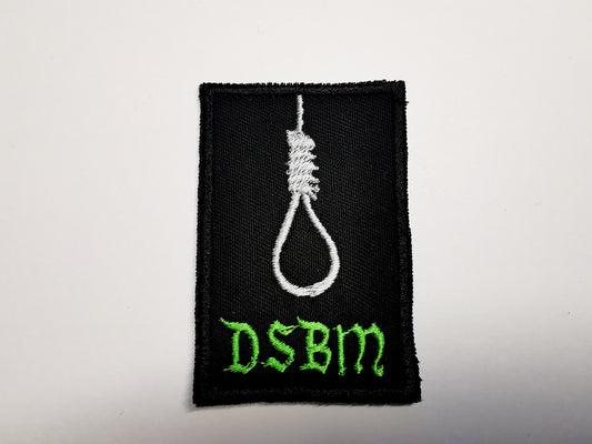 Depressive Black Metal Embroidered Patch Green