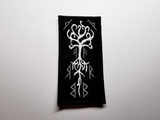Yggdrasil and Mirrored Runes Embroidered Patch