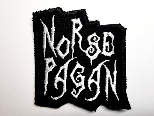 Norse Pagan Embroidered Patch Contour