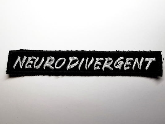 Neurodivergent Embroidered Patch Long Graffiti Style