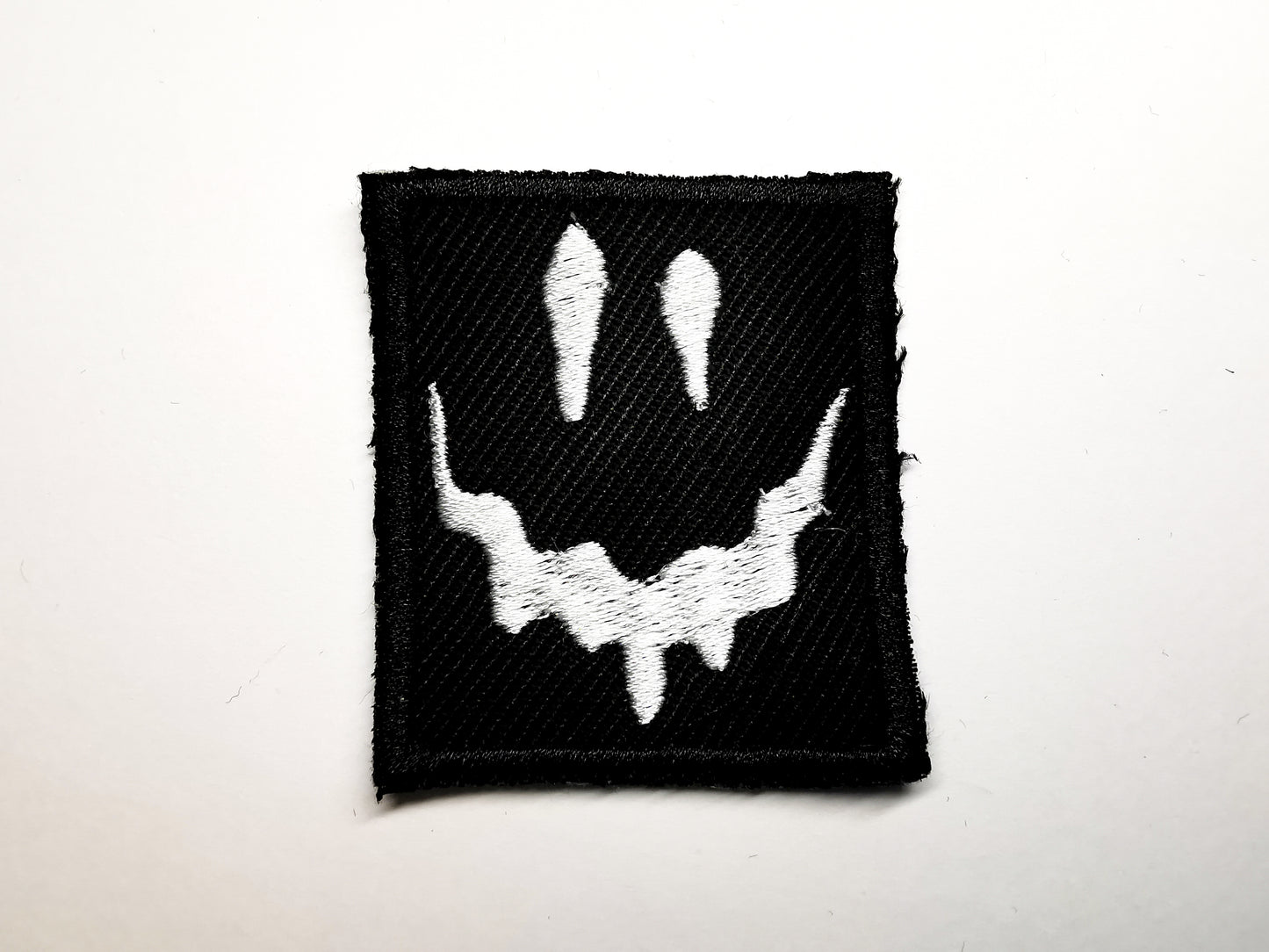 Melting Face Embroidered Patch For Horror Movie Fans and Gamers Metal Music