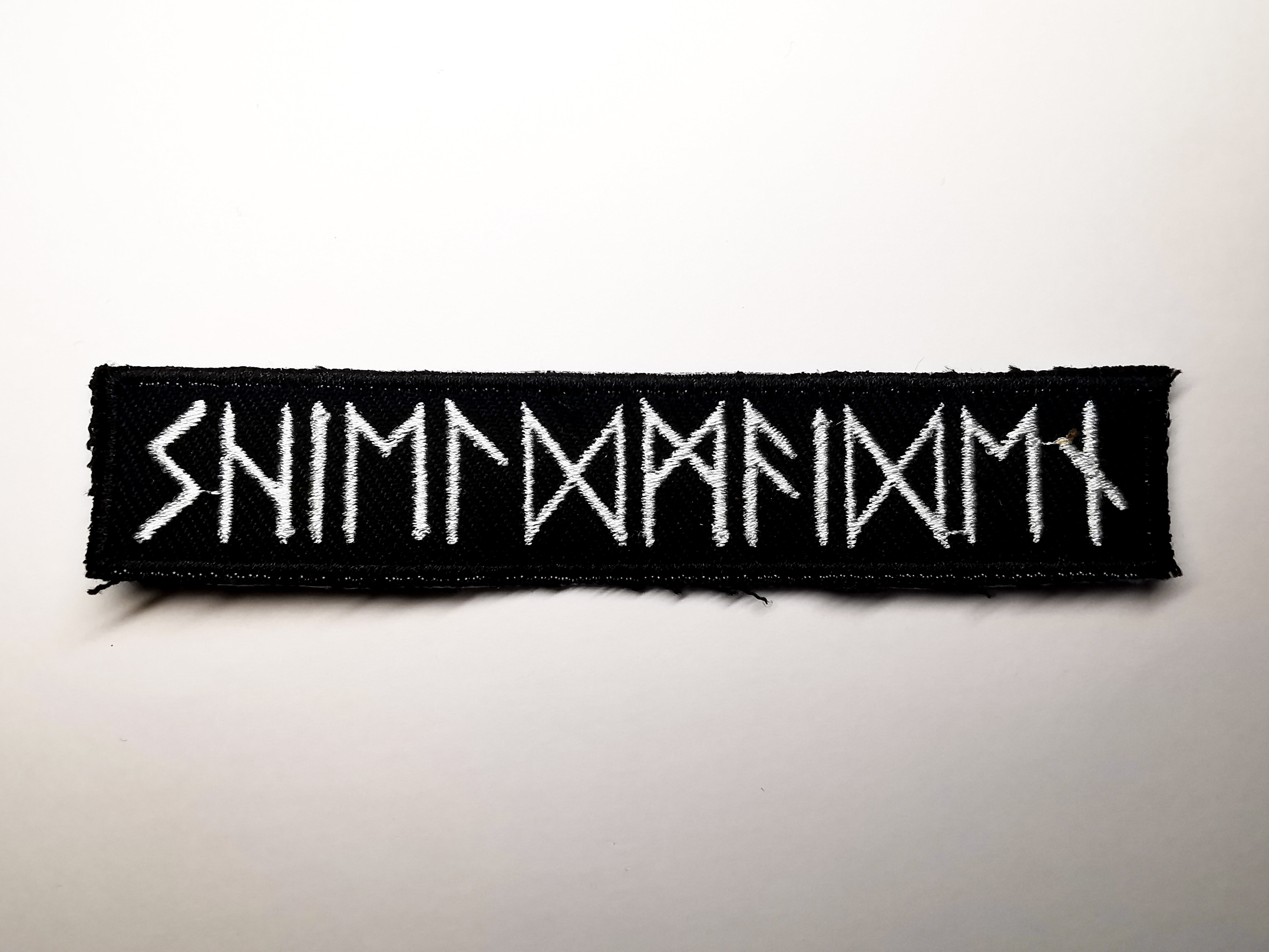Shieldmaiden Rune Shieldmaiden in Runes Embroidered Patch – socialrebellionpatches