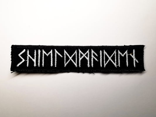 Shieldmaiden in Runes Embroidered Patch