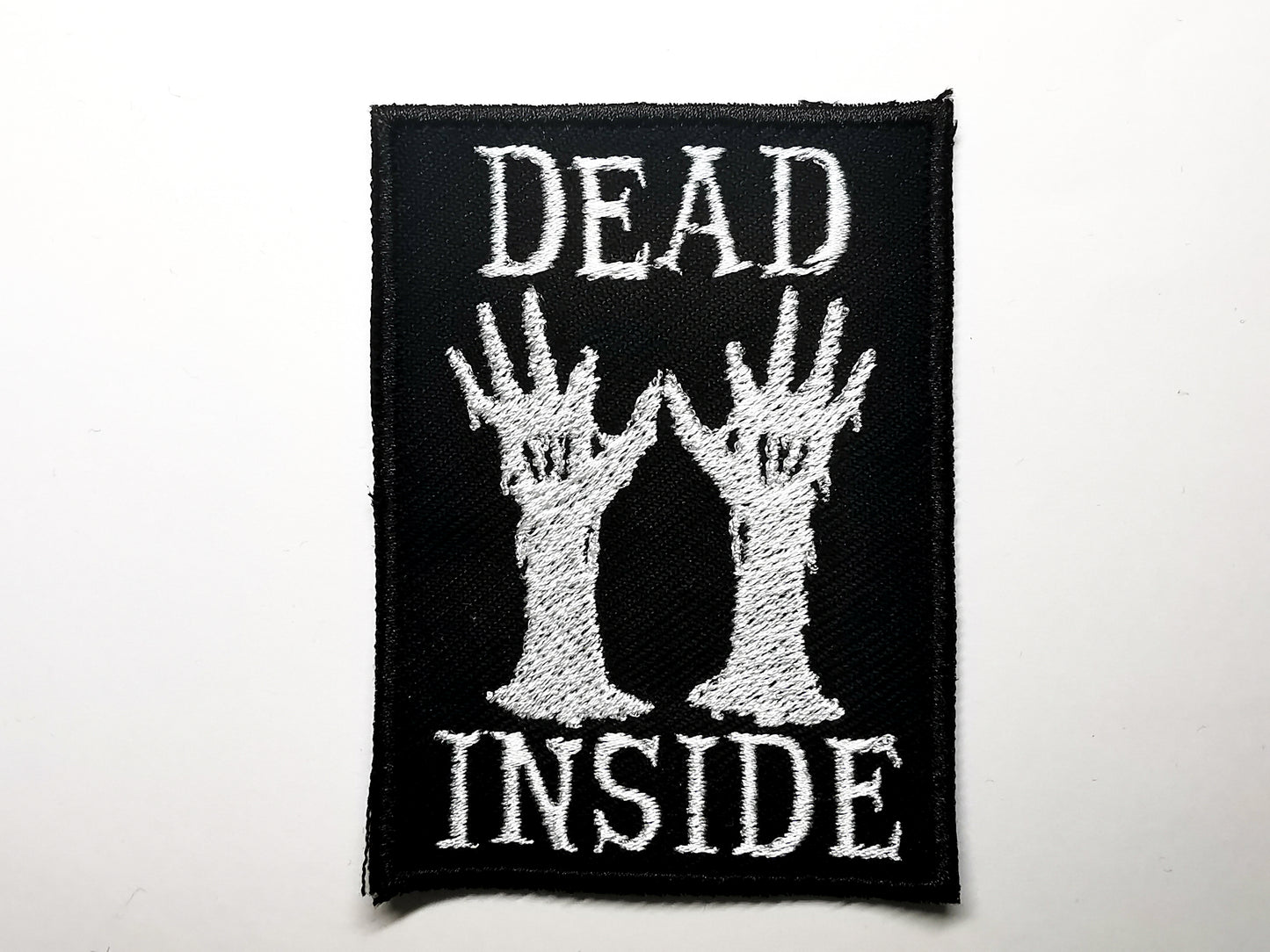 Dead Inside Grave Zombie Hands Emo Goth Metal Punk Embroidered Patch