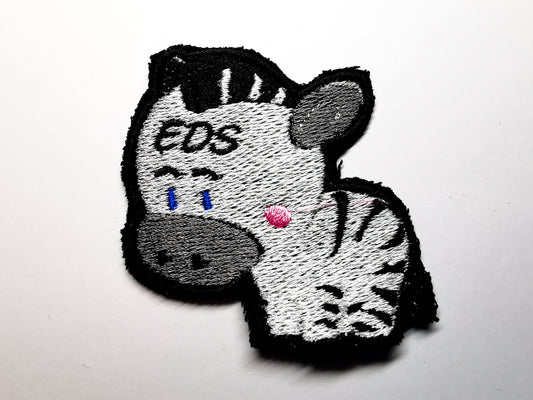 Cute EDS Zebra Embroidered Patch