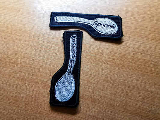 Spoonie Iron on Embroidered Patch Spoon Theory Disability Patches Wall Decoration