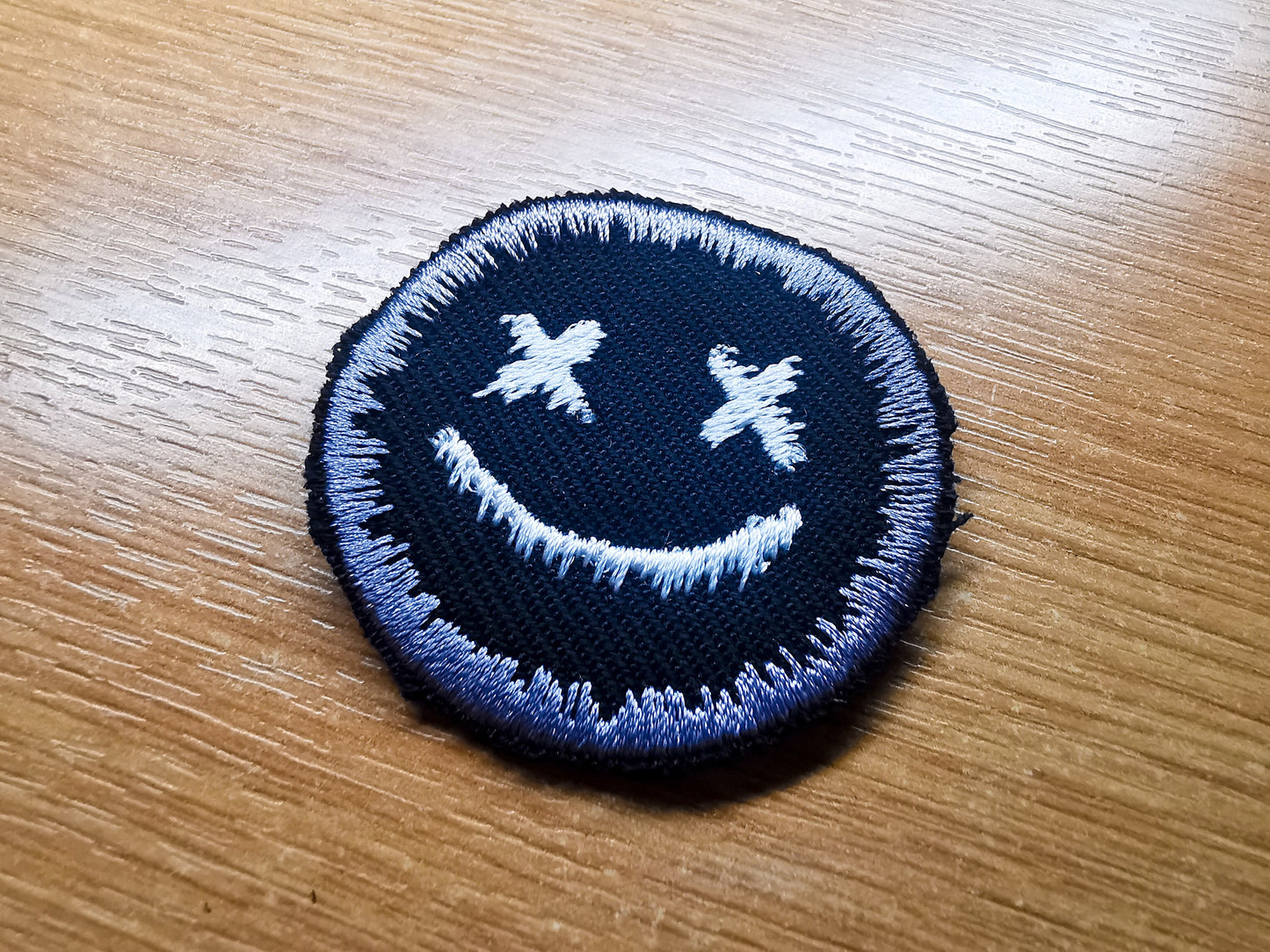 Dripping Face Iron On Embroidered Patch Pop Punk Skater Alternative Gothic Metal Gift