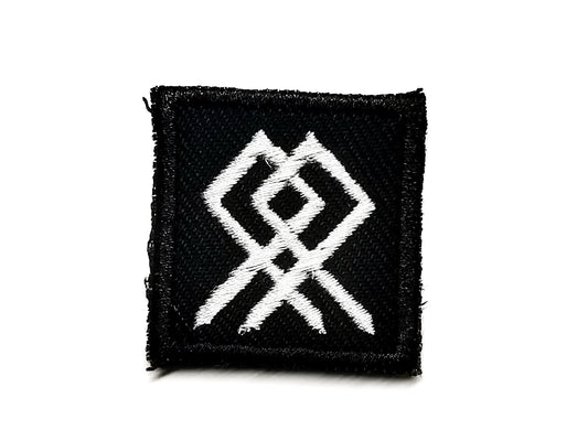 Odal Bindrune Viking Patch Iron On Embroidered Norse Heathenry Bind Runes