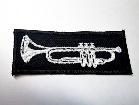 Trumpet Embroidered Patch Ska Jazz Unusual Music Patch for Musicians Iron or Sew on
