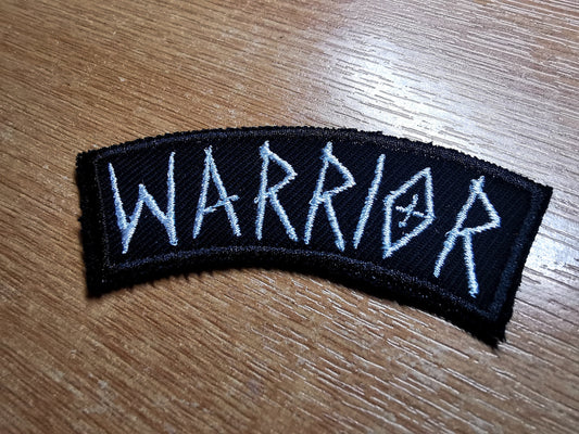 Warrior Arched Embroidered Patch Viking Shieldmaiden Norse Inspired Patches