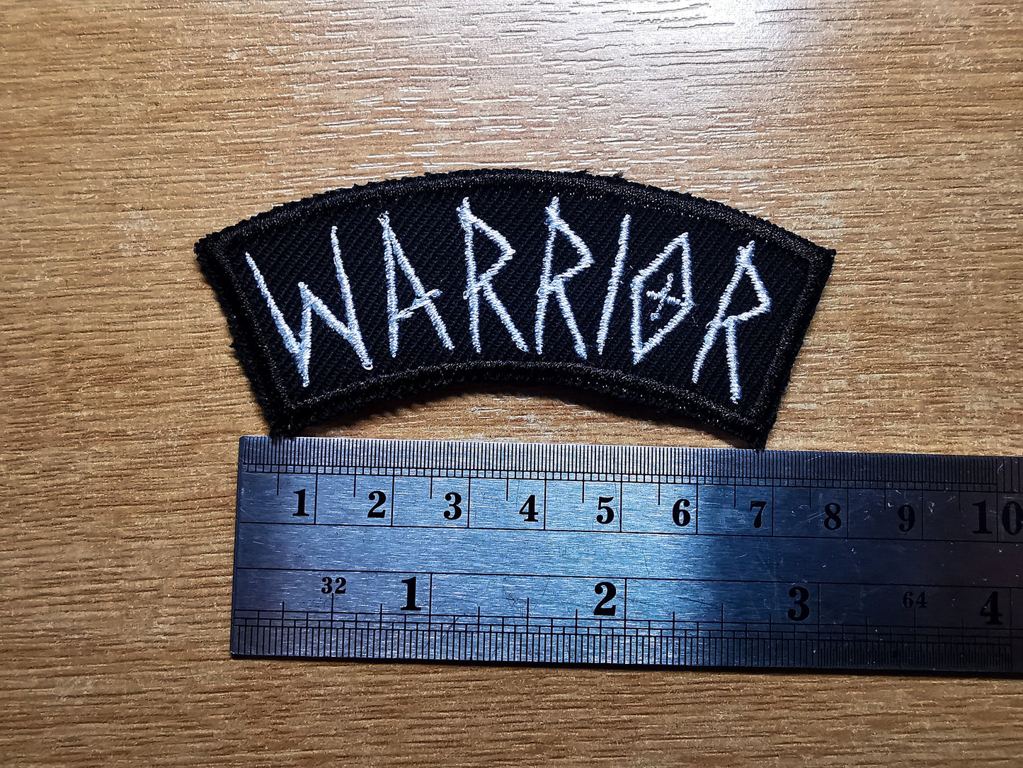 Warrior Arched Embroidered Patch Viking Shieldmaiden Norse Inspired Patches
