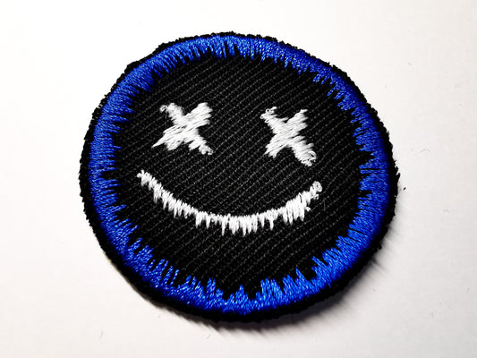 Dripping Face Iron On Embroidered Patch Pop Punk Skater Alternative Gothic Metal Gift