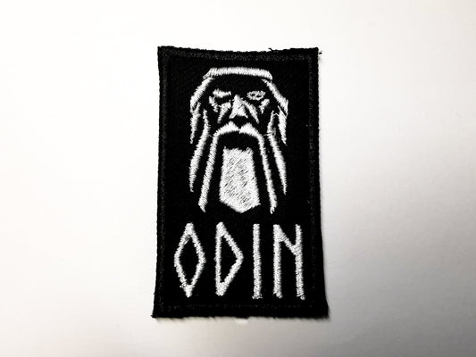Odin's Face Small Iron On Embroidered Patch Norse Mythology and Heathenry