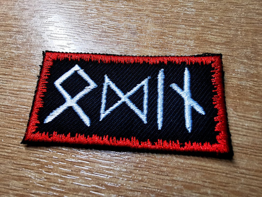 Odin Vikings Rune Iron On Embroidered Patch Elder Futhark Translated Odal Urus