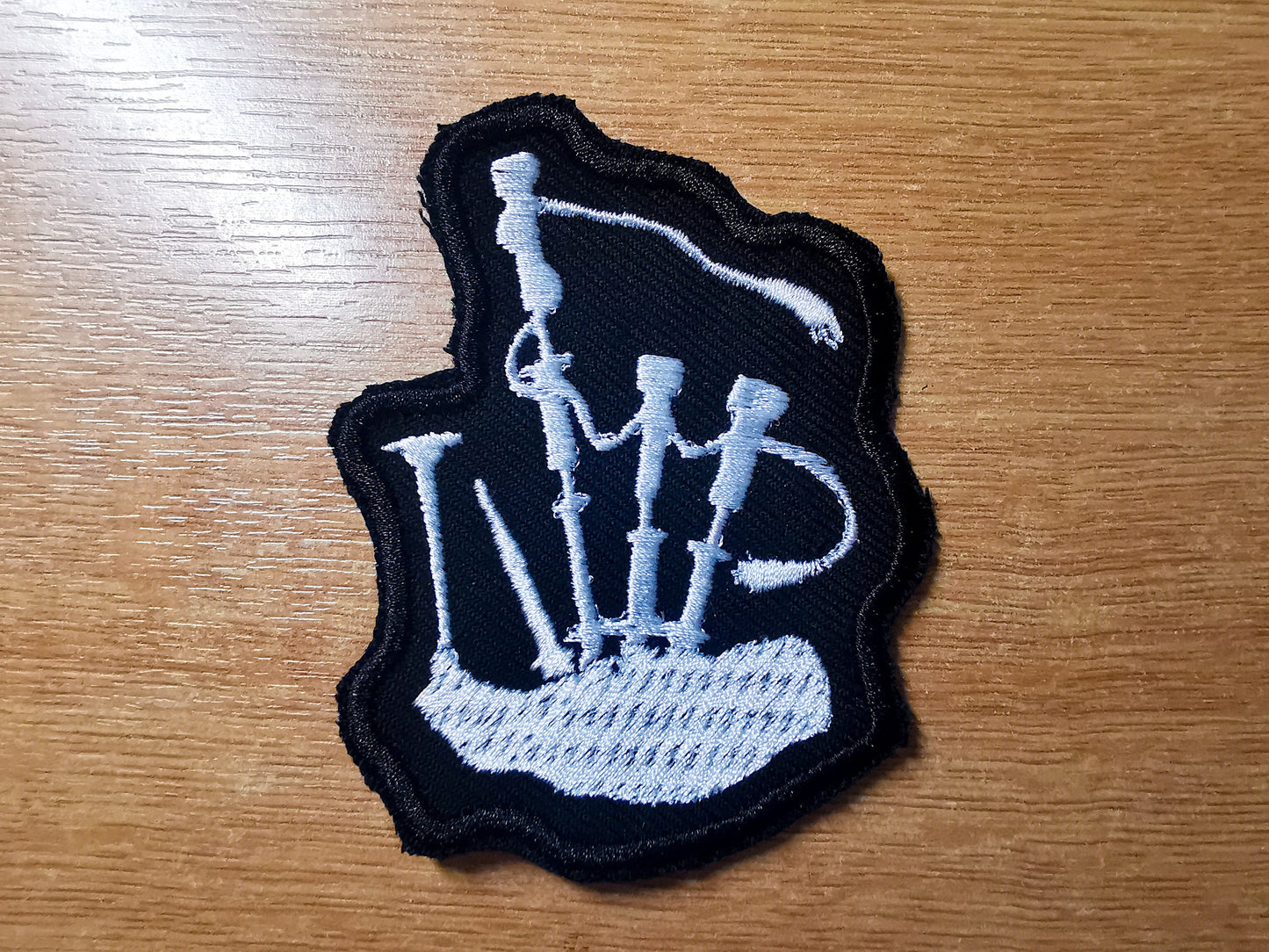 Bagpipes Embroidered Patch Unusual Music Patch for Musicians Iron or Sew on Highland Scottish Irish