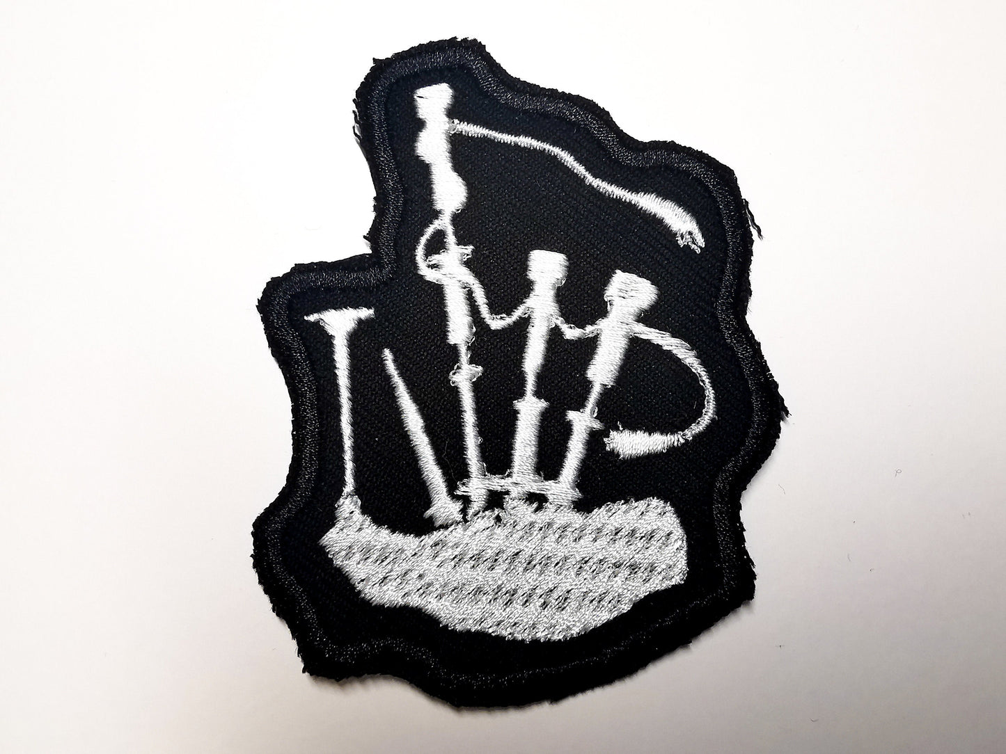 Bagpipes Embroidered Patch Unusual Music Patch for Musicians Iron or Sew on Highland Scottish Irish