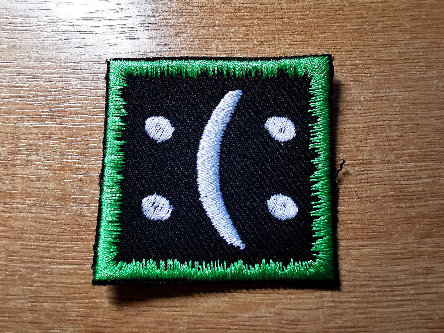 Bipolar Disorder Iron On Embroidered Patch Subtle Symbol for Vibrant Aqua Disability and Mental Health Awareness