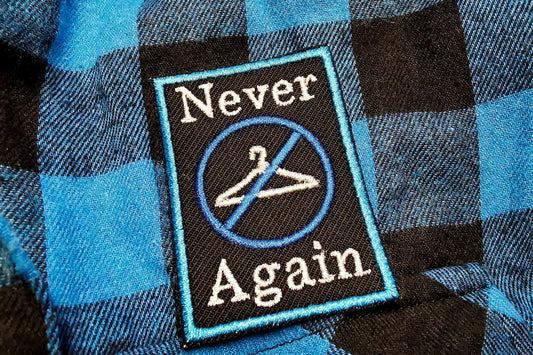 Never Again Abortion Rights Pro Choice Roe V Wade Two Shades of Blue