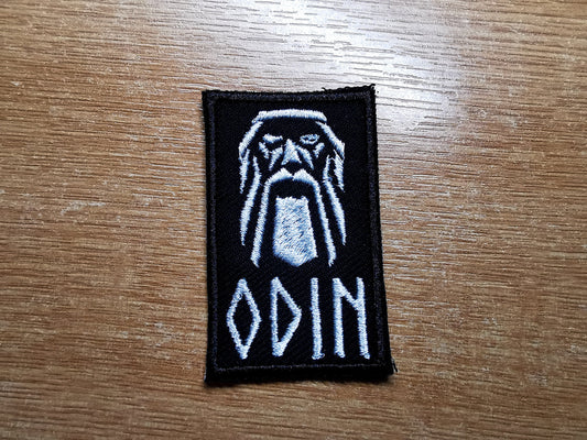 Odin's Face Small Iron On Embroidered Patch Norse Mythology and Heathenry