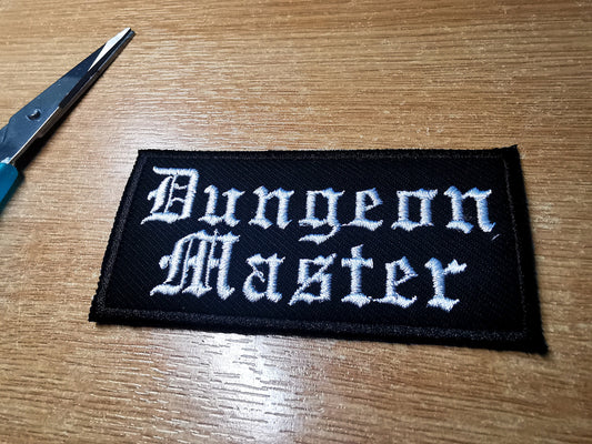 Dungeon Master RPG Patch Tabletop Dungeon Synth and Fantasy Role-Play Embroidered Iron On