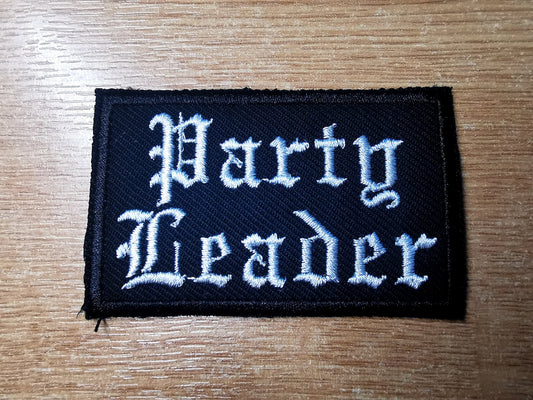 Party Leader RPG Patch Tabletop Dungeon Synth and Fantasy Role-Play Embroidered Iron On