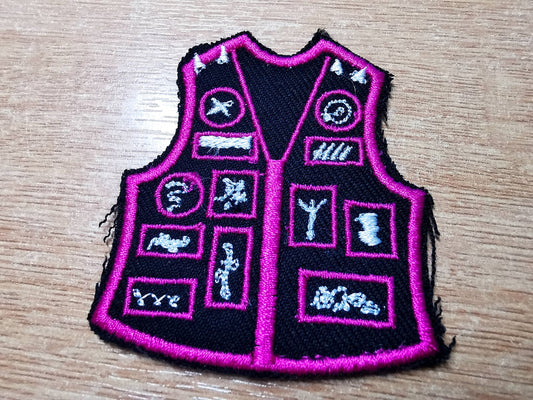 Battle Jacket Embroidered Patch Jacket Parody Death Metal Black Metal Patch Thrash Metal Viking Bright Vibrant Pink