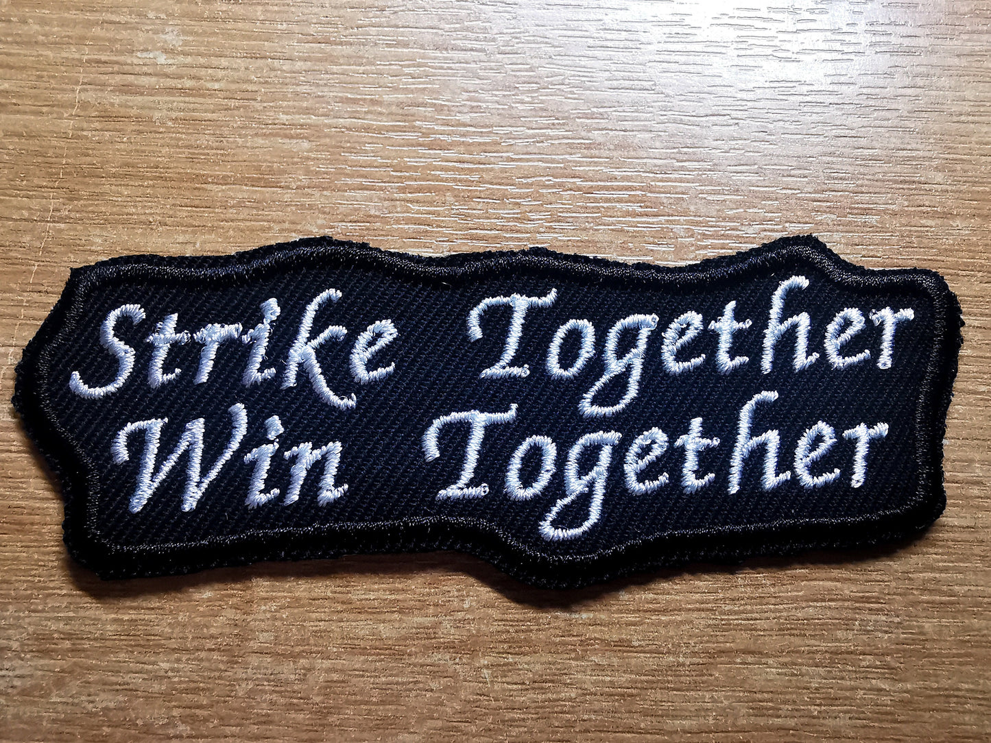 Pro Strike and Unions Embroidered Iron On Patch Politics Punk