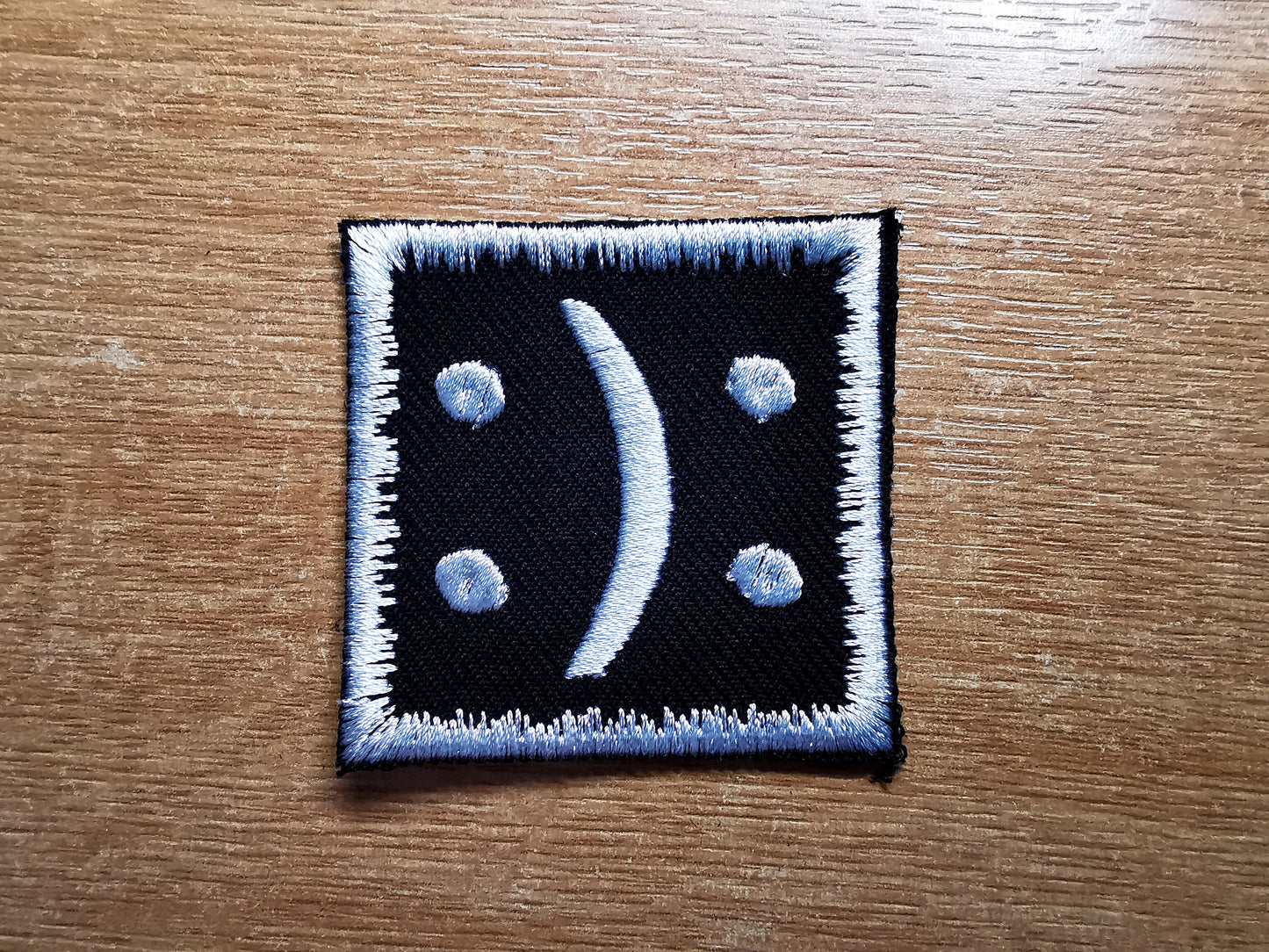 Bipolar Disorder Iron On Embroidered Patch Subtle Symbol for Disability and Mental Health Awareness