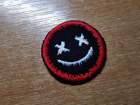 Dripping Face Iron On Embroidered Patch Pop Punk Skater Alternative Gothic Metal Gift