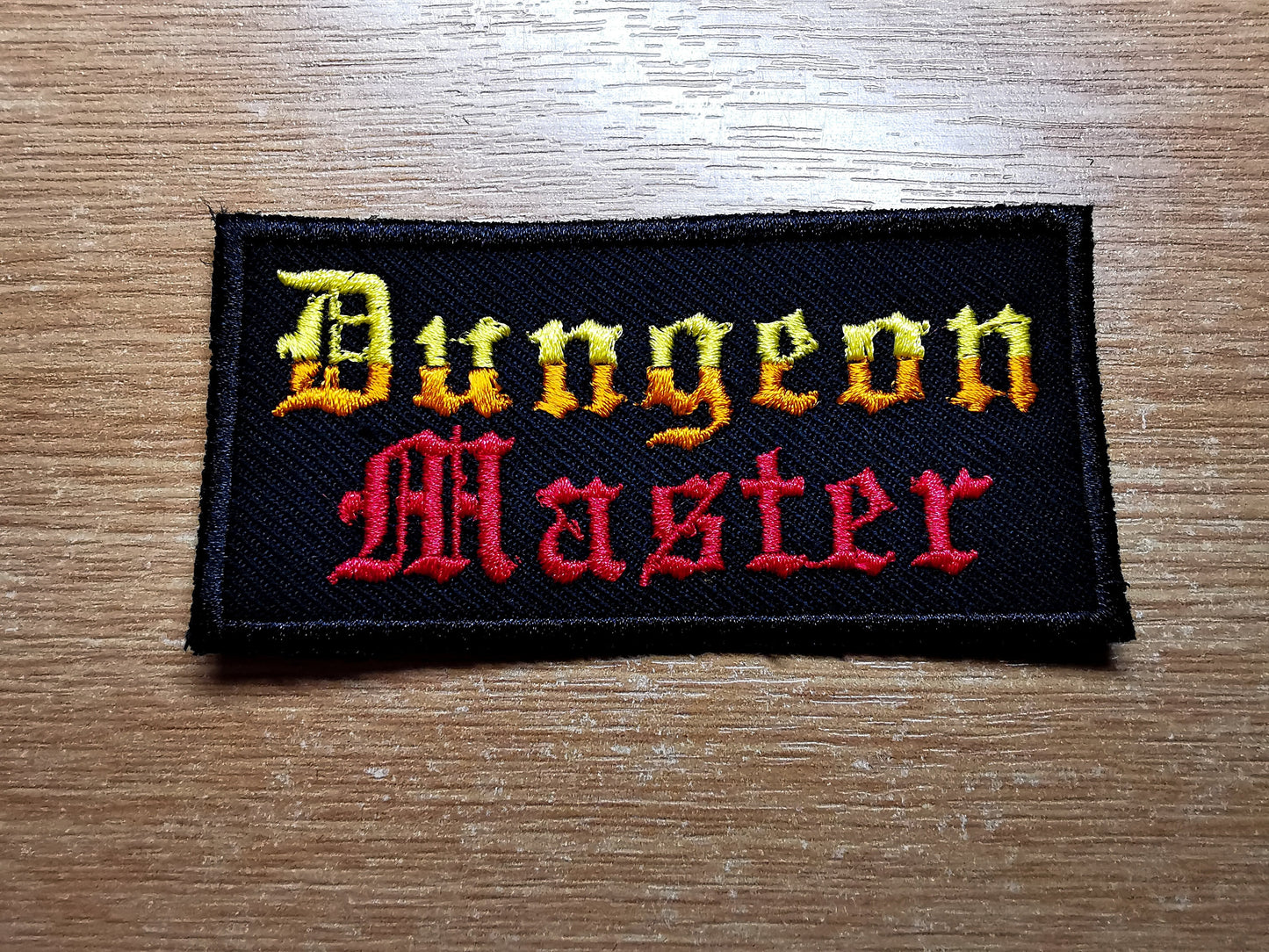 Fantasy Gaming Master Red, Orange and Yellow RPG Patch Tabletop Dungeon Synth and Fantasy Role-Play Embroidered Iron On