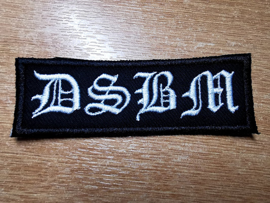 Depressive Black Metal Embroidered Patch DSBM Thy Light Iron on Patch