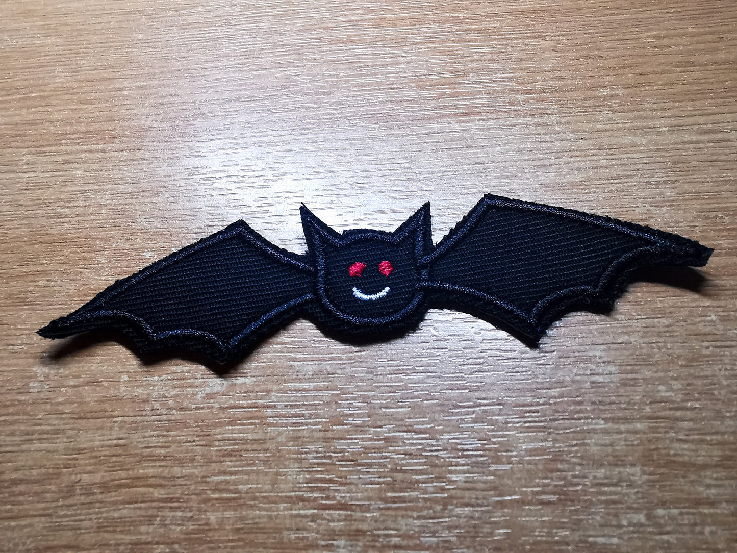 Bat Embroidered Patch Gothic Hand-Cut Halloween Iron on or Sew on Spooky